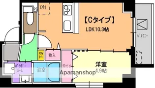 パラシオテルマス池上【203号室号室】の間取り