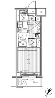 PREMIUM CUBE 不動前DEUX【3階】の間取り