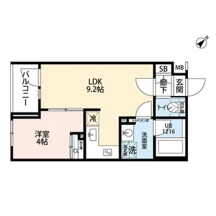 プレール ドゥーク雪が谷大塚【3階】の間取り