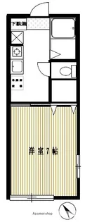 グローリィ南馬込【1階】の間取り