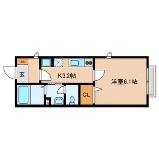 サウスコート【2階】の間取り