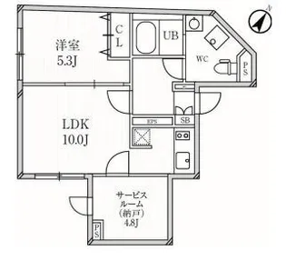 PASEO目黒【1階】の間取り