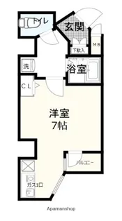 ミリオンプラザ目黒駅前【6階】の間取り
