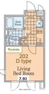 ALEROOOKAYAMATERRACE(アレーロオオオカ【1階】の間取り