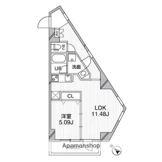 ルクレ西馬込【5階】の間取り
