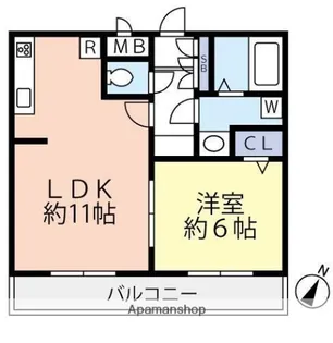 グランヴァン西馬込Ⅳ【5階】の間取り