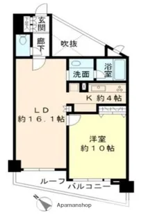 ヒューリック目黒三田【5階】の間取り