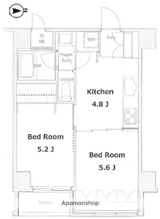 ソサエティ荏原中延【5階】の間取り
