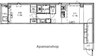 B CITY APARTMENT SHINAGAWA WEST【2階】の間取り