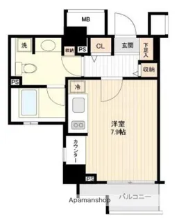 SYNEX SHINAGAWA−EBARA【8階】の間取り