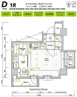 SYNEX SHINAGAWA−EBARA【5階】の間取り