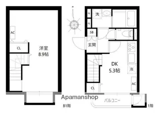 リーガランド大岡山アネックス【1階】の間取り