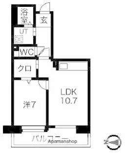 アクティ目黒駅前Ⅱ【3階】の間取り