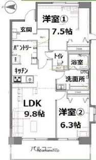アクティ目黒駅前Ⅱ【4階】の間取り