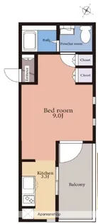 QUENT8111【4階】の間取り