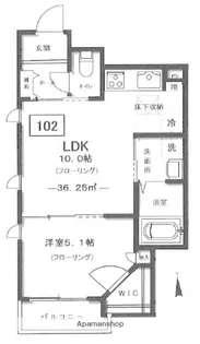 プルミエール自由が丘【1階】の間取り
