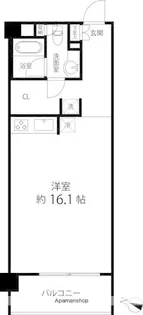 レガリア都立大レジデンス【3階】の間取り
