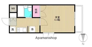 アルカディア池上【4階】の間取り