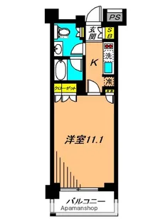 サンクタスガーデン目黒【103号室】の間取り