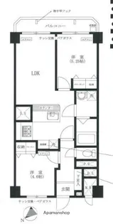 ライオンズマンション馬込【9階】の間取り