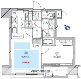 スタジオスウィート品川・五反田【3階】の間取り