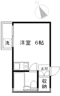 サンハイツ洗足【202号室】の間取り
