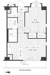 ヒルズ洗足池公園【2階】の間取り