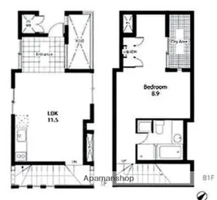 メゾン・デュ・ディズイット【1階】の間取り