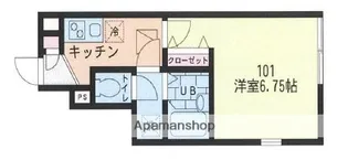 セレ北千束【1階】の間取り