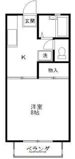 東矢口コーポ【201号室】の間取り