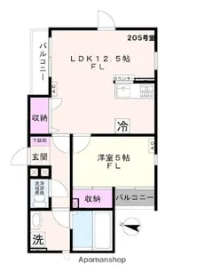 ディーレストイケガミ(DーRESTIKEGAMI)(ディーレス【2階】の間取り