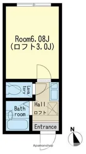 カーサプレイス矢口【2階】の間取り