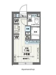 COCOCUBE矢口渡【1階】の間取り