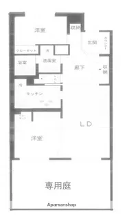 グランベルデ馬込坂【1階】の間取り