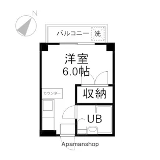 スカイマンション【1階】の間取り