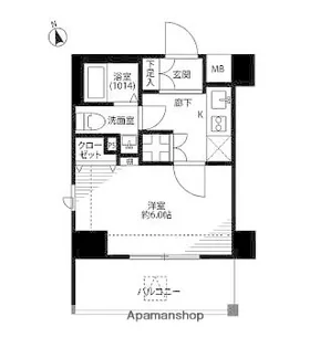 プレール・ドゥーク大崎【2階】の間取り