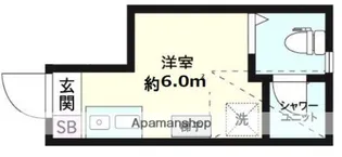 サークルハウスB棟【1階】の間取り