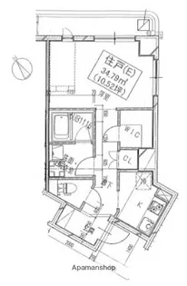フォルトゥーナ洗足【206号室】の間取り