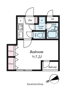 ネートゥル中馬込【1階】の間取り