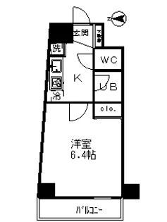 OLIO島津山【5階】の間取り