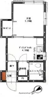 メゾンS【102号室】の間取り