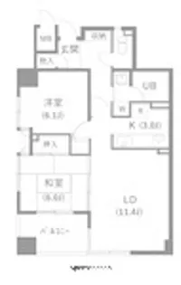 カブラキィノ【4階】の間取り