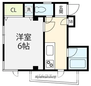 メゾン芝原【202号室】の間取り