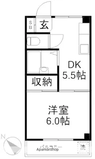 サンライト宮田【3階】の間取り