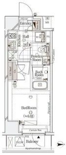 ガリシア御殿山【11階】の間取り