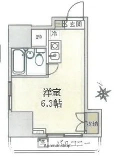 飯田ビル【501号室】の間取り