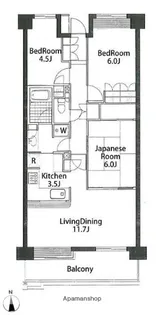 多摩川パークホームズ【2階】の間取り