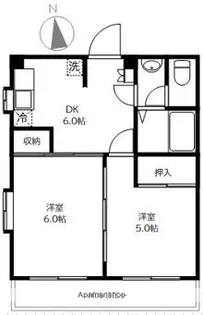 エスポワール篠澤【101号室】の間取り