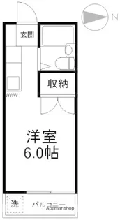 高橋ハイツ【202号室】の間取り