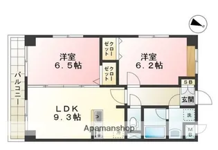 シエルボナール【505号室】の間取り